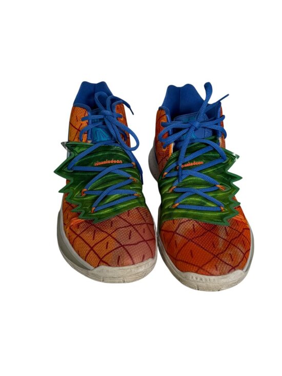 NIKE Kyrie 5 Men\'s 8.5 SpongeBob SquarePants Pineapple House Sneakers cj6950-800